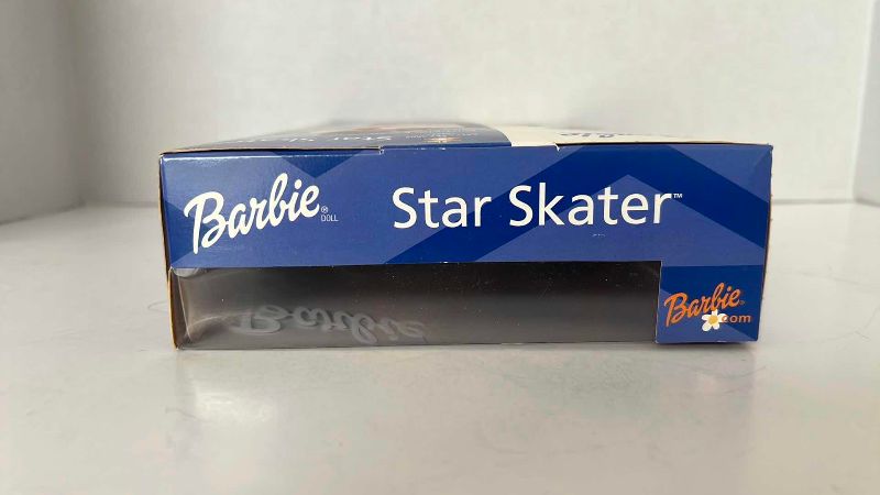 Photo 1 of 2002 WINTER OLYMPICS MICHELLE KWAN STAR SKATER BARBIE 7” X 2.5” H 13” 