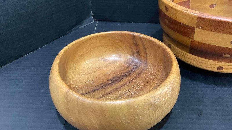 Photo 1 of WOOD SERVING BOWLS