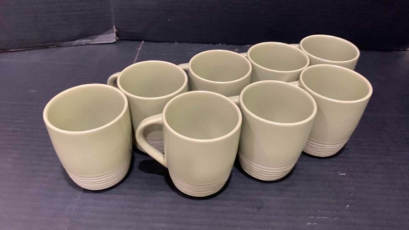 Photo 1 of 8-MODERN LIVING STONEWARE COFFEE CUPS