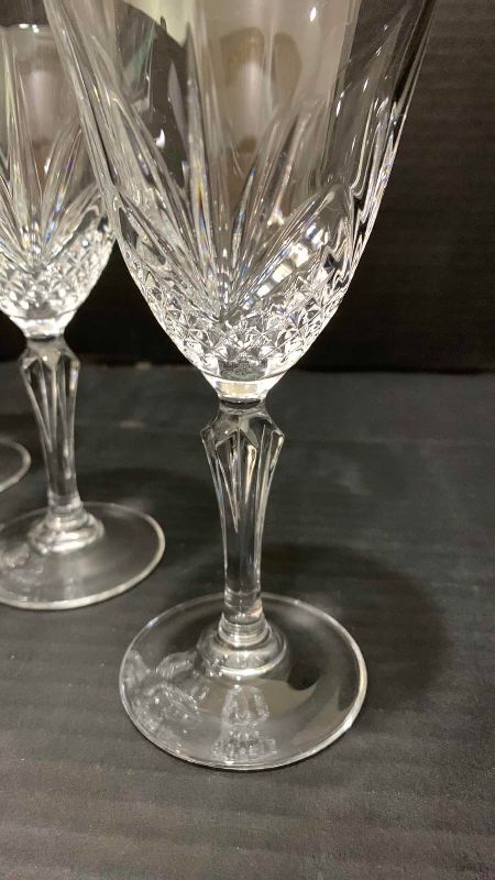 Photo 1 of 6-VINTAGE CRYSTAL PINEAPPLE CUT COCKTAIL GLASSES