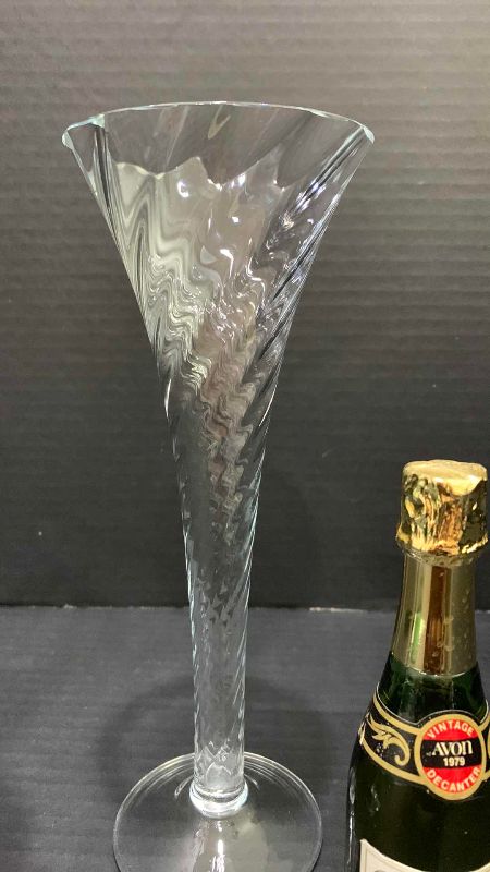 Photo 1 of 2-OPTIC SWIRL CHAMPAGNE GLASSES