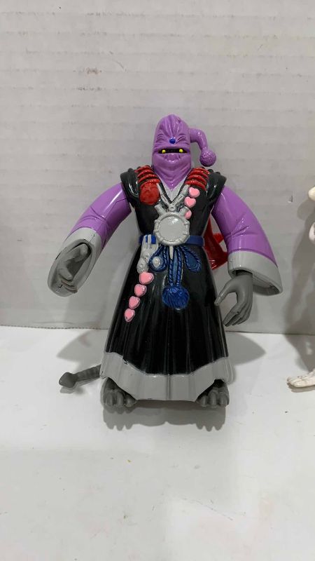 Photo 1 of 4-VINTAGE MIGHTY MORPHIN POWER RANGERS VILLAINS: ALPHA 5, RITO REVOLTO, VAMPIRUS, AND SLOTSKY GOLD RUSH FIGURES