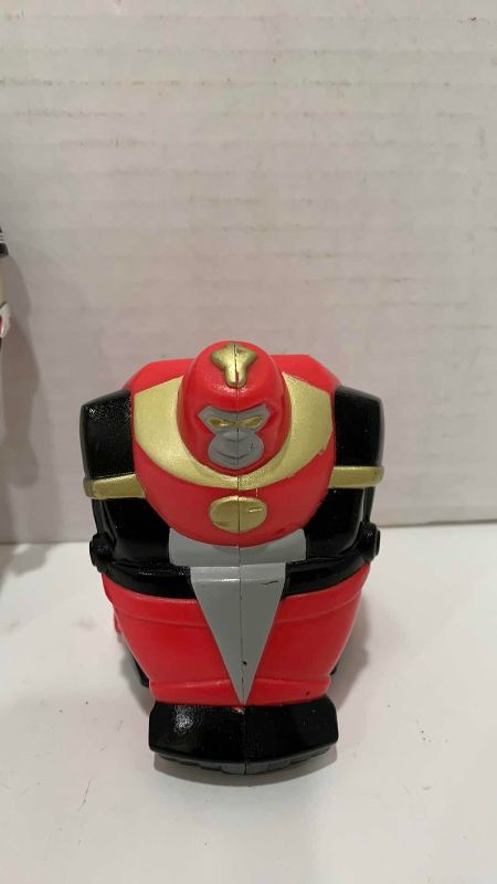 Photo 1 of 3-VINTAGE MIGHTY MORPHIN POWER RANGERS: APE NINJAZORD,RED BATTLE BORG, AND NINJA SENTAI KAKURANGER FIGURES