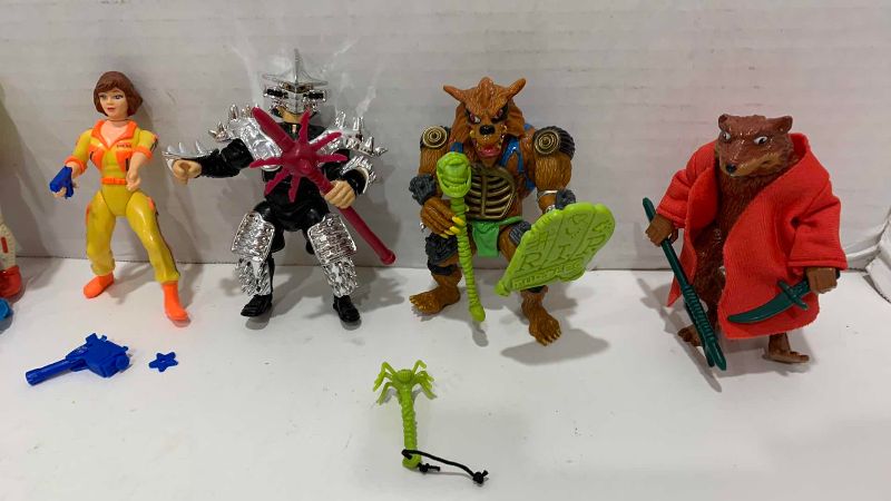 Photo 1 of 6-VINTAGE TEENAGE NINJA MUTANT TURTLES VILLAINS