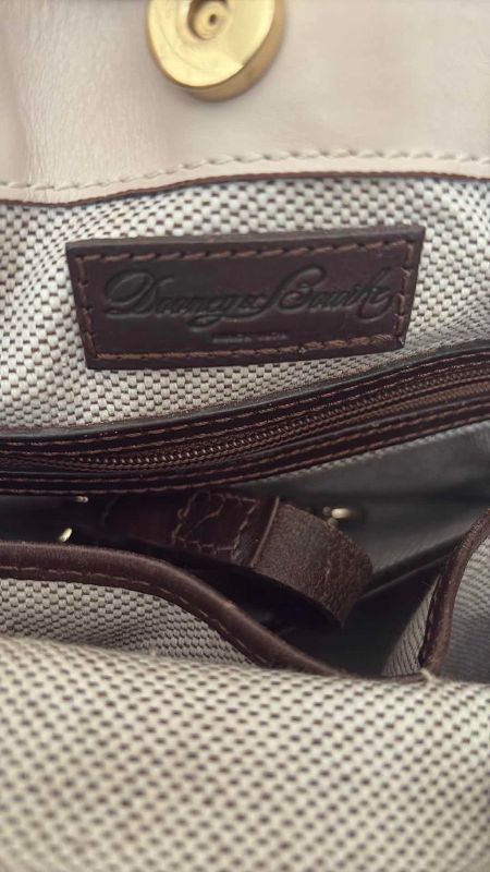 Photo 1 of DOONEY & BOURKE WOVEN T MORO BROWN BARLOW BAG 12”X 12”