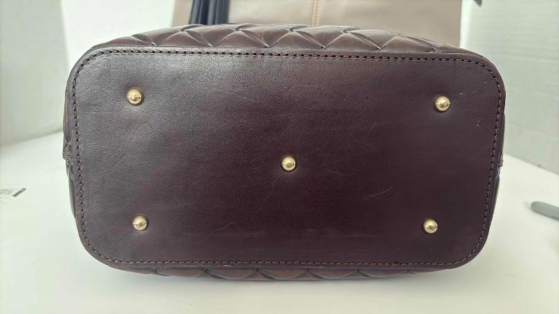 Photo 1 of DOONEY & BOURKE WOVEN T MORO BROWN BARLOW BAG 12”X 12”
