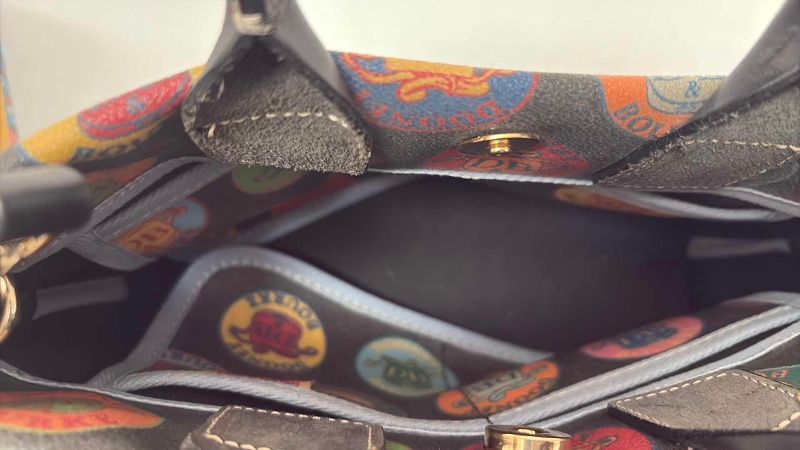 Photo 1 of DOONEY & BOURKE COLORFUL LOGO EMBLEM BAG 12”X12”