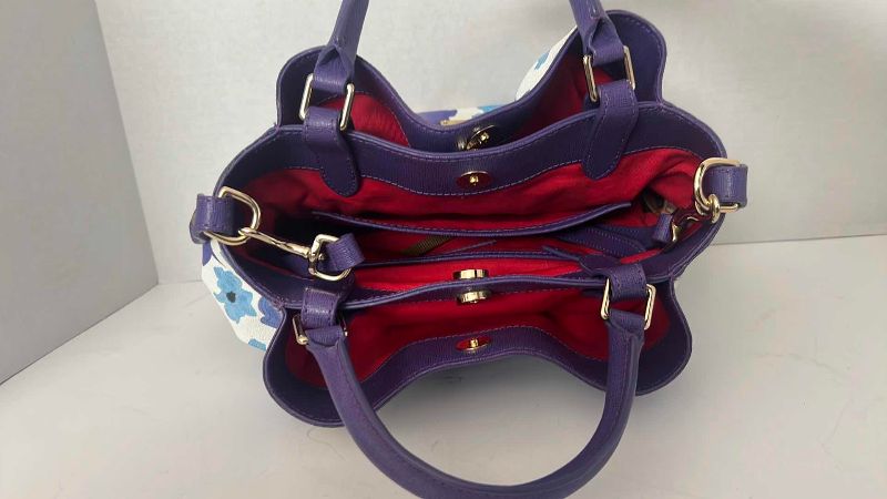 Photo 1 of DOONEY & BOURKE COTTON BLOOM BRENNA BAG 12” X 12”