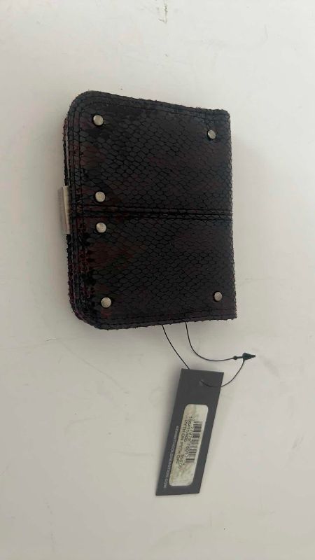 Photo 1 of KENNETH COLE REACTION SNAKESKIN WALLET 4.5” X 4” NWT