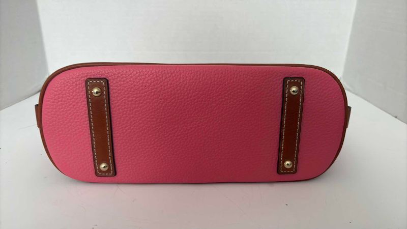 Photo 1 of DOONEY & BOURKE PEBBLE GRAIN ZIP SATCHEL 12” X11”