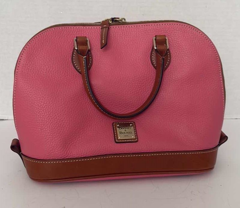 Photo 1 of DOONEY & BOURKE PEBBLE GRAIN ZIP SATCHEL 12” X11”