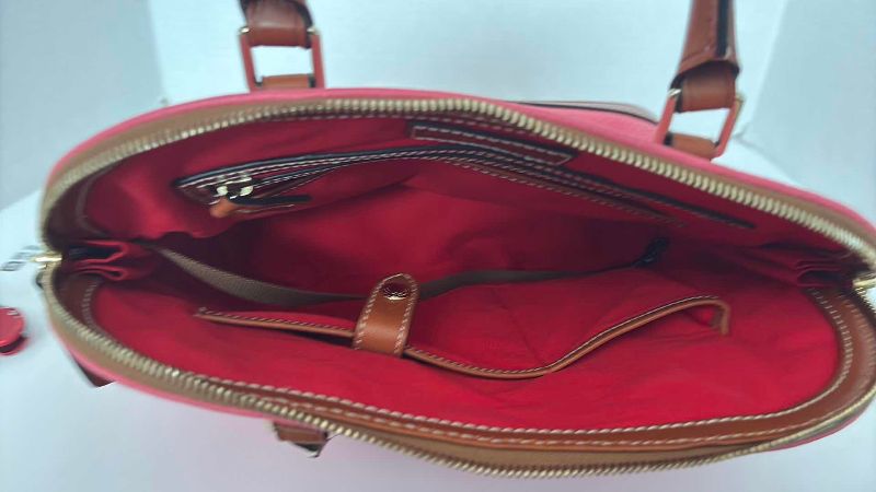 Photo 1 of DOONEY & BOURKE PEBBLE GRAIN ZIP SATCHEL 12” X11”