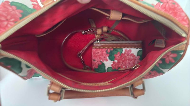 Photo 1 of DOONEY & BOURKE HYDRANGEA SATCHEL 10” X 12”
