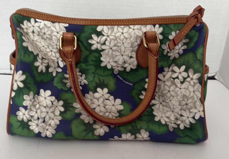 Photo 1 of DOONEY & BOURKE BLUE GREEN DILLEN SATCHEL BAG 12”X12”