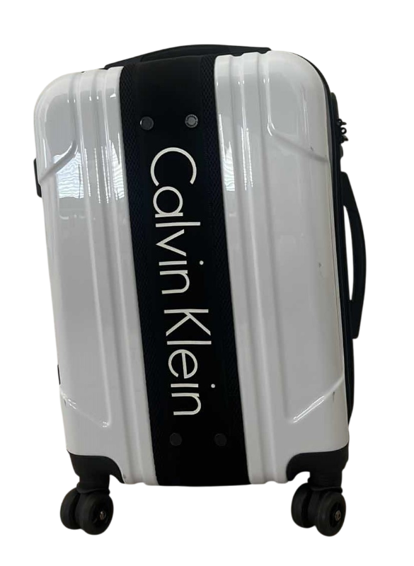 Photo 1 of CALVIN KLEIN HARD SIDE SPINNER WHITE SUITCASE 13” X 9” H 19”