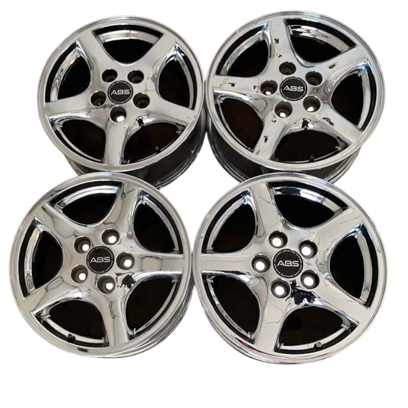 Photo 1 of 4-ABS CHROME RIMS PONTIAC FIREBIRD, TRANS AM 16 X 8” BOLT PATTERN IS 5 X 120.65MM 5 X 4.75”