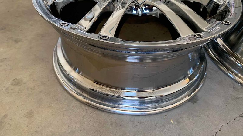 Photo 1 of 3-CHROME RIMS 17 X 7” BOLT PATTERN IS 5 X 114.3MM AND ALTERNATE BOLT PATTERN