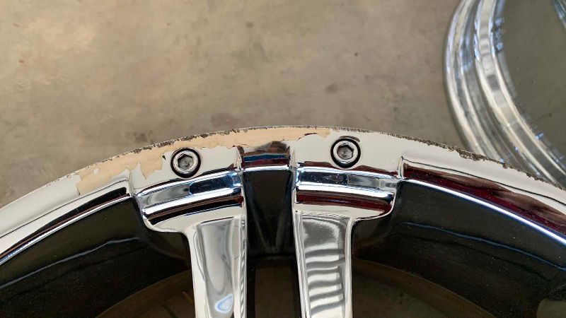 Photo 1 of 3-CHROME RIMS 17 X 7” BOLT PATTERN IS 5 X 114.3MM AND ALTERNATE BOLT PATTERN