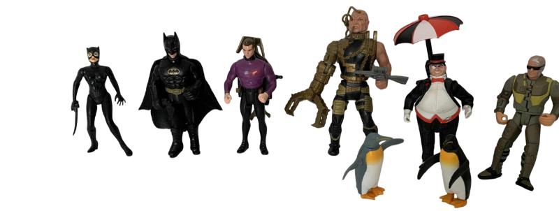 Photo 1 of KENNER DC ACTION FIGURES: BATMAN, CATWOMAN, PENGUIN