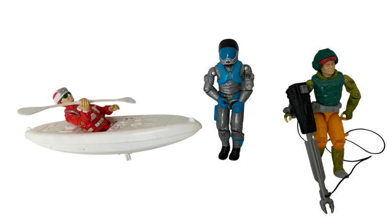 Photo 1 of 3-G.I. JOE ACTION FIGURES: LAMPREY, ACPT. GRID-IRON 