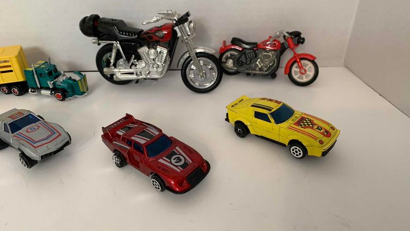 Photo 1 of ASSORTED METAL DIE CAST CARS AND MOTORCYCLES