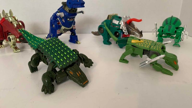 Photo 1 of 6-TRANSFORMERS: SNARL, GRIMLOCK, DINOBOT, SQUIRM, CROCODILE, AND GILLA MONSTER
