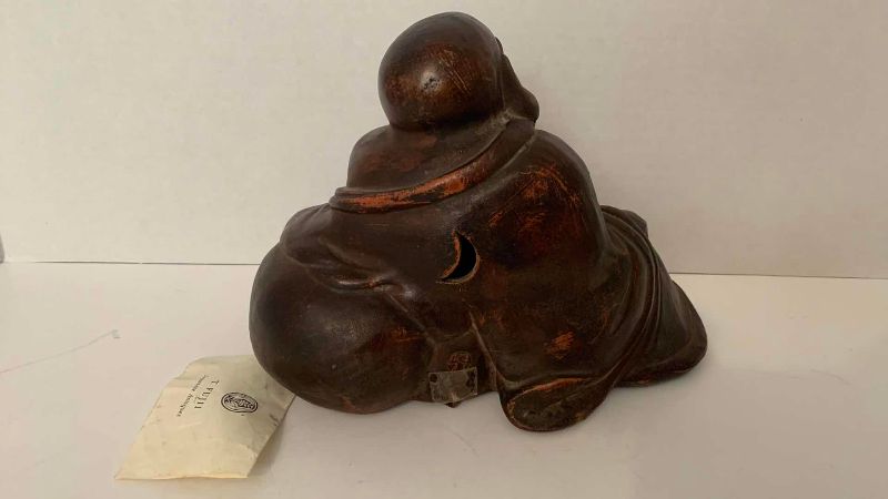 Photo 1 of ANTIQUE BIZEN HOTEI OKIGORO INCENSE BURNER 19TH CENTURY 6 3/4”