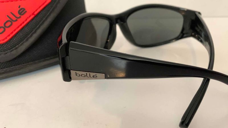 Photo 1 of MENS BOLLE POLARIZED WRAP AROUND SUNGLASSES BLACK