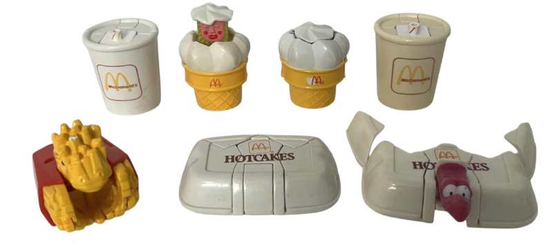 Photo 1 of 7-VINTAGE MC'DONALDS HAPPY MEAL TOYS 