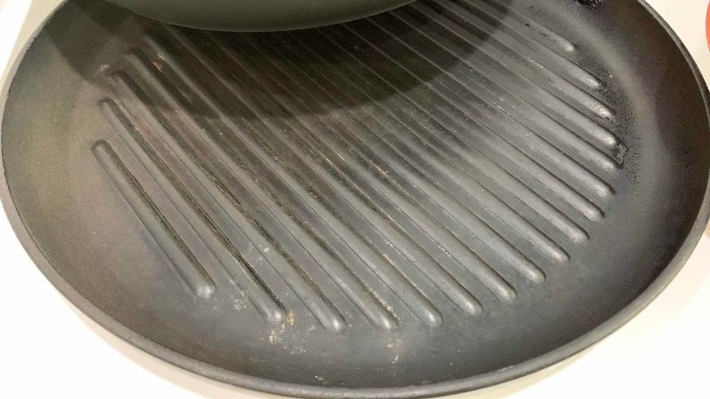 Photo 1 of 3- COPPER TYPE FRYING PANS AND A GRIDDLE