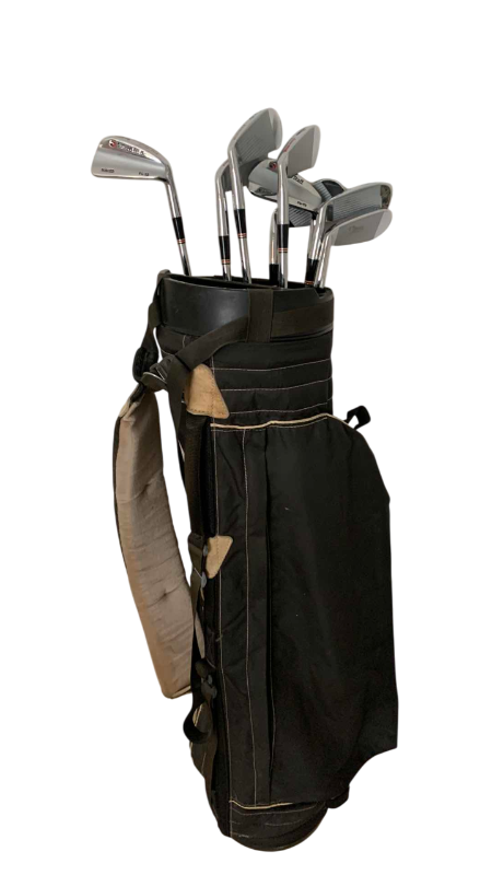 Photo 1 of WILSON STAFF GOOSENECK IRON SET WITH GOLF BAG