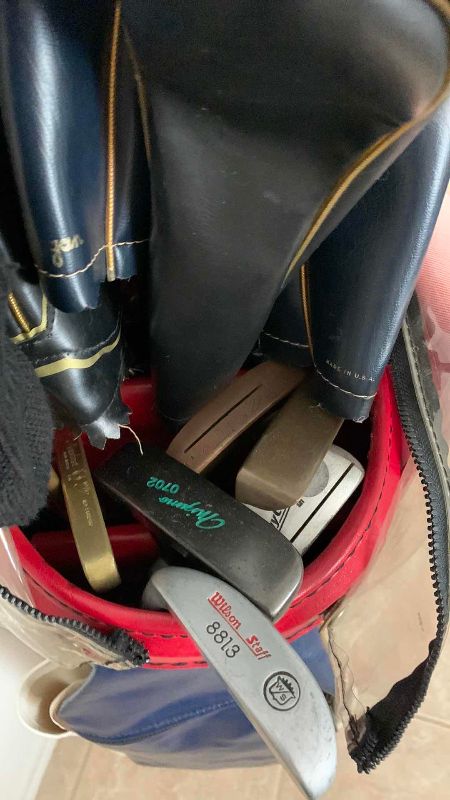 Photo 1 of BEN HOGAN GOLF BAG WITH ASSORTED CLUBS