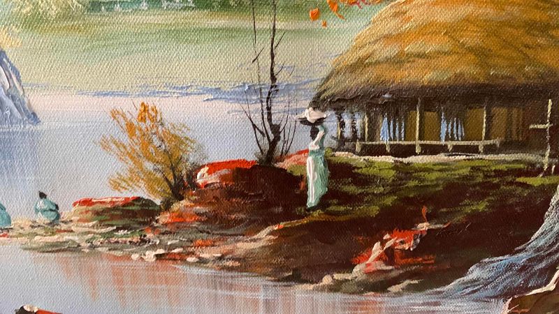 Photo 1 of ORIGINAL OIL PAINTING SIGNED BY K. JONG 30” X 36”