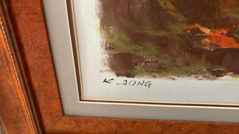 Photo 1 of ORIGINAL OIL PAINTING SIGNED BY K. JONG 30” X 36”