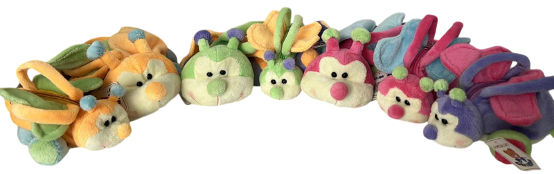 Photo 1 of 7-BUTTERFLY STUFFED ANIMAL PURSES