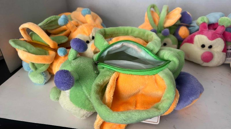 Photo 1 of 7-BUTTERFLY STUFFED ANIMAL PURSES