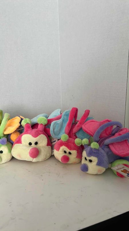 Photo 1 of 7-BUTTERFLY STUFFED ANIMAL PURSES