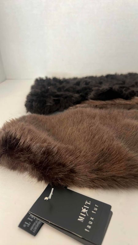 Photo 1 of 2-FAUX FUR SHAWLS