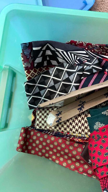Photo 1 of CONTAINER OF MENS ASSORTED NECK TIES JERRY GARCIA