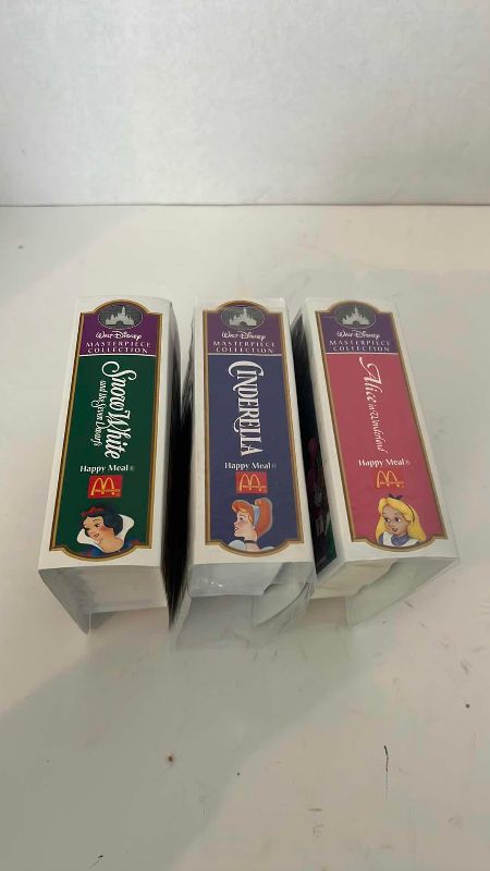 Photo 1 of 1995 VINTAGE DISNEY HAPPY MEAL TOYS: SNOW WHITE, CINDERELLA, ALICE