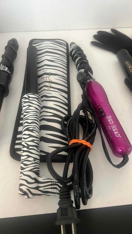 Photo 1 of 5-CURLING IRONS VARIOUS BARREL SIZES