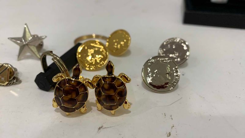 Photo 1 of CUFF LINKS AND TIE BARS