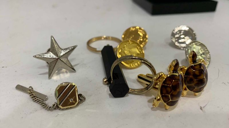 Photo 1 of CUFF LINKS AND TIE BARS