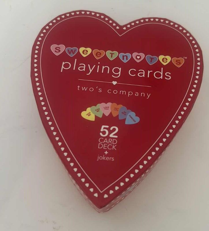 Photo 1 of HEART SHAPED PLAYING CARDS
