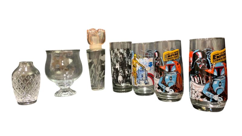 Photo 1 of ASSORTED GLASSWARE STAR WARS