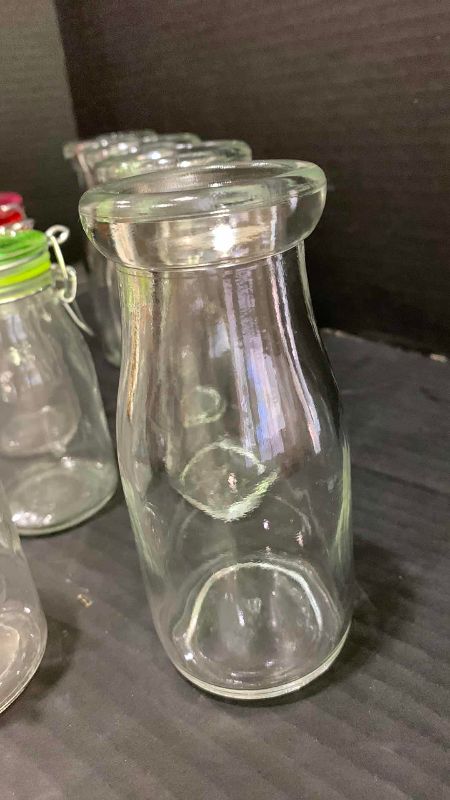 Photo 1 of 8-GLASS MINI MILK CONTAINERS