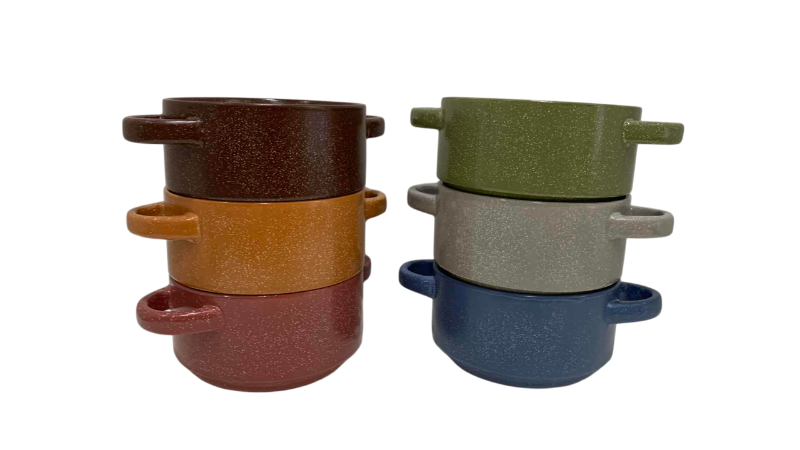 Photo 1 of 6-MIKASA GOURMET BASICS BRAYLIN SOUP BOWLS