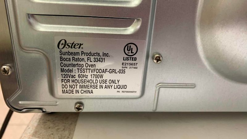 Photo 1 of OSTER EXTRA LARGE FRENCH DOOR DIGITAL AIR FRYER OVEN MODEL TSSTTVFDDAF-GRL-035