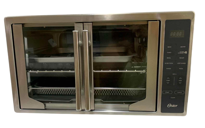 Photo 1 of OSTER EXTRA LARGE FRENCH DOOR DIGITAL AIR FRYER OVEN MODEL TSSTTVFDDAF-GRL-035