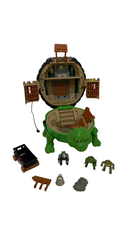 Photo 1 of VINTAGE TEENAGE MUTANT NINJA TURTLES RAPHAEL MICRO FEUDAL CASTLE PLAYSET